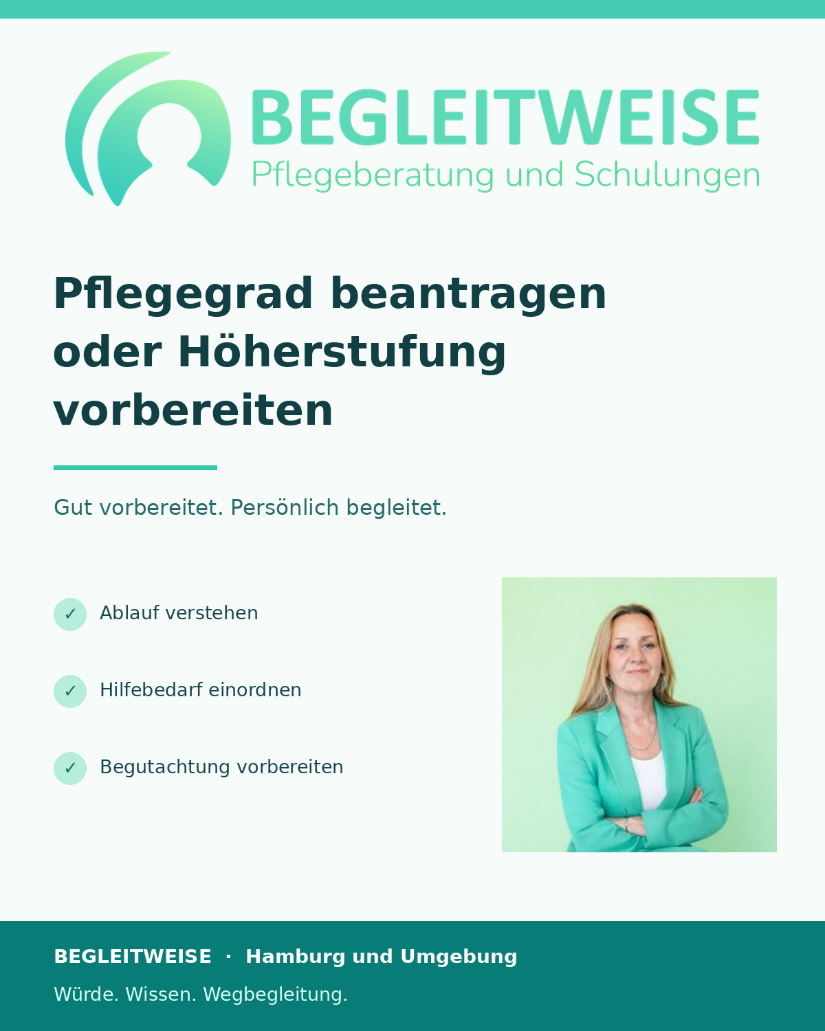 Pflegegrad beantragen oder Höherstufung vorbereiten